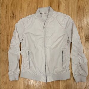 All Saints Off-White Bomber Jacket